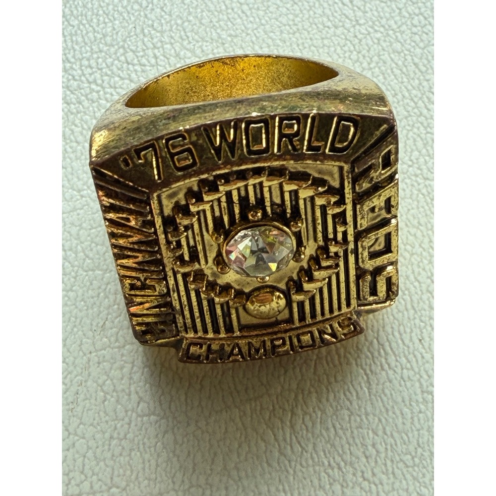 1976 Cincinnati Reds World Series Johnny Bench Big Red Machine Replica Ring Gold